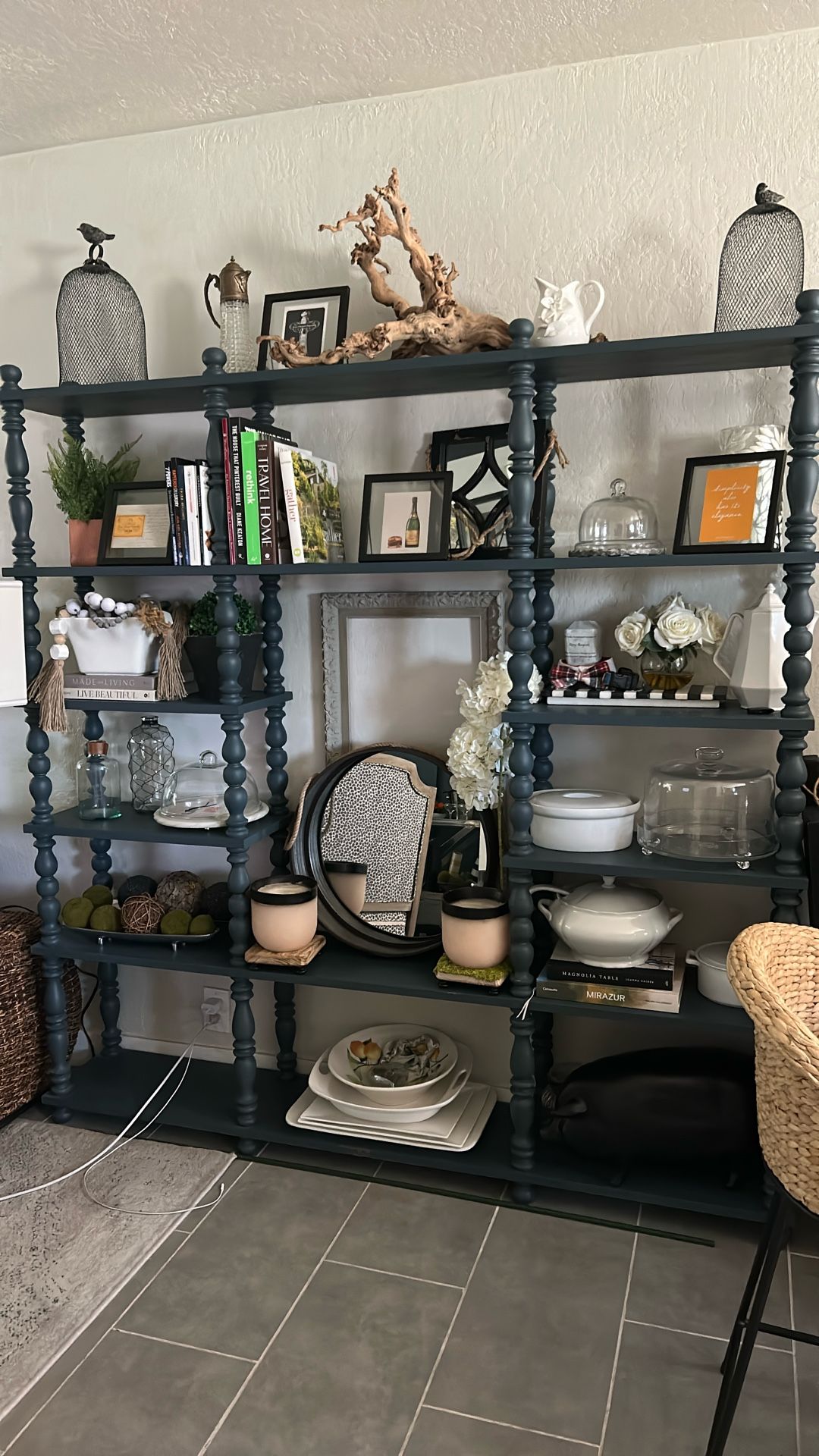 6’ x 6’ x 1’ Wood Bookcase/Display Shelves