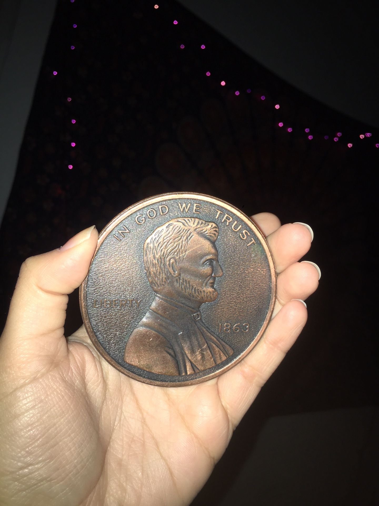 Abraham Lincoln Coin with Gettysburg Address