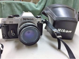 Nikon FG 35mm SLR camera, 50mm lens