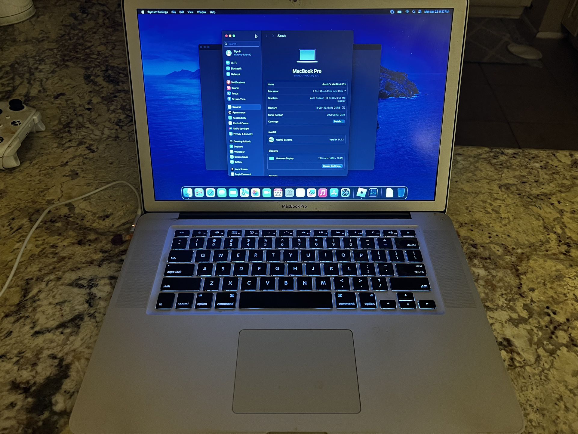 MacBook Pro 13” Laptop 2013 Model
