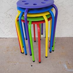 Brand New Five Stackable Kids Stools 