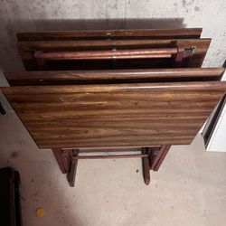 Vintage TV Dinner Tables 