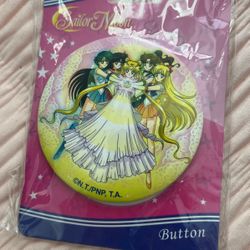 Sailor Moon Scouts Button Pin 