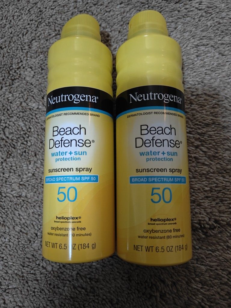Neutrogena Beach Defense Spf 50 Spray Both For $8
