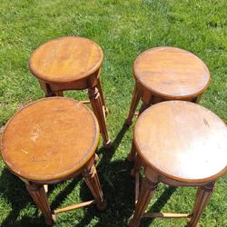 SOLID WOOD BAR STOOLS