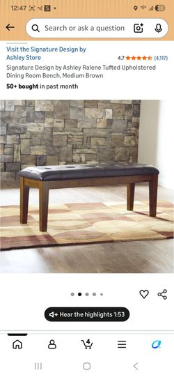 Dining table bench Ashley