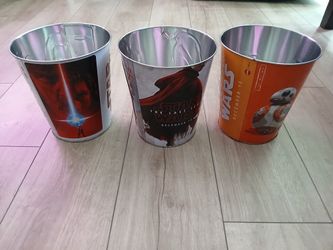 Star Wars The Last Jedi Complete AMC Exclusive Popcorn Bucket Collectors Set