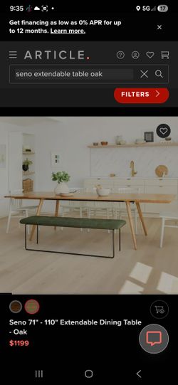 Seno Extendable Oak Dining Table