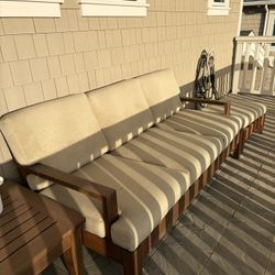 Teak Couch 78.5” X 38” X 31”