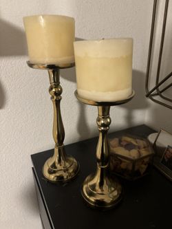 Gold Candle Holders