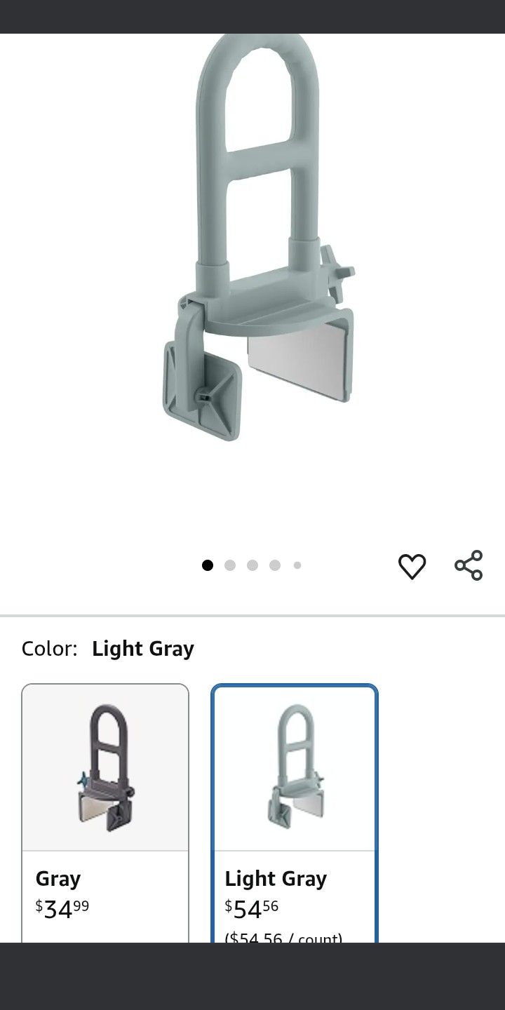 Adjustable Bathtub Support Bar With Rubber None Slip Mats