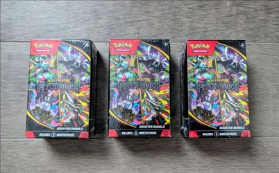 3 New, Unopened Pokemon Pitch Black Booster Bundles