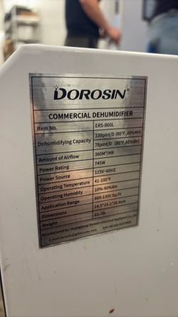 Dorisin commercial dehumidifier