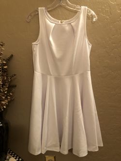 White dress size L