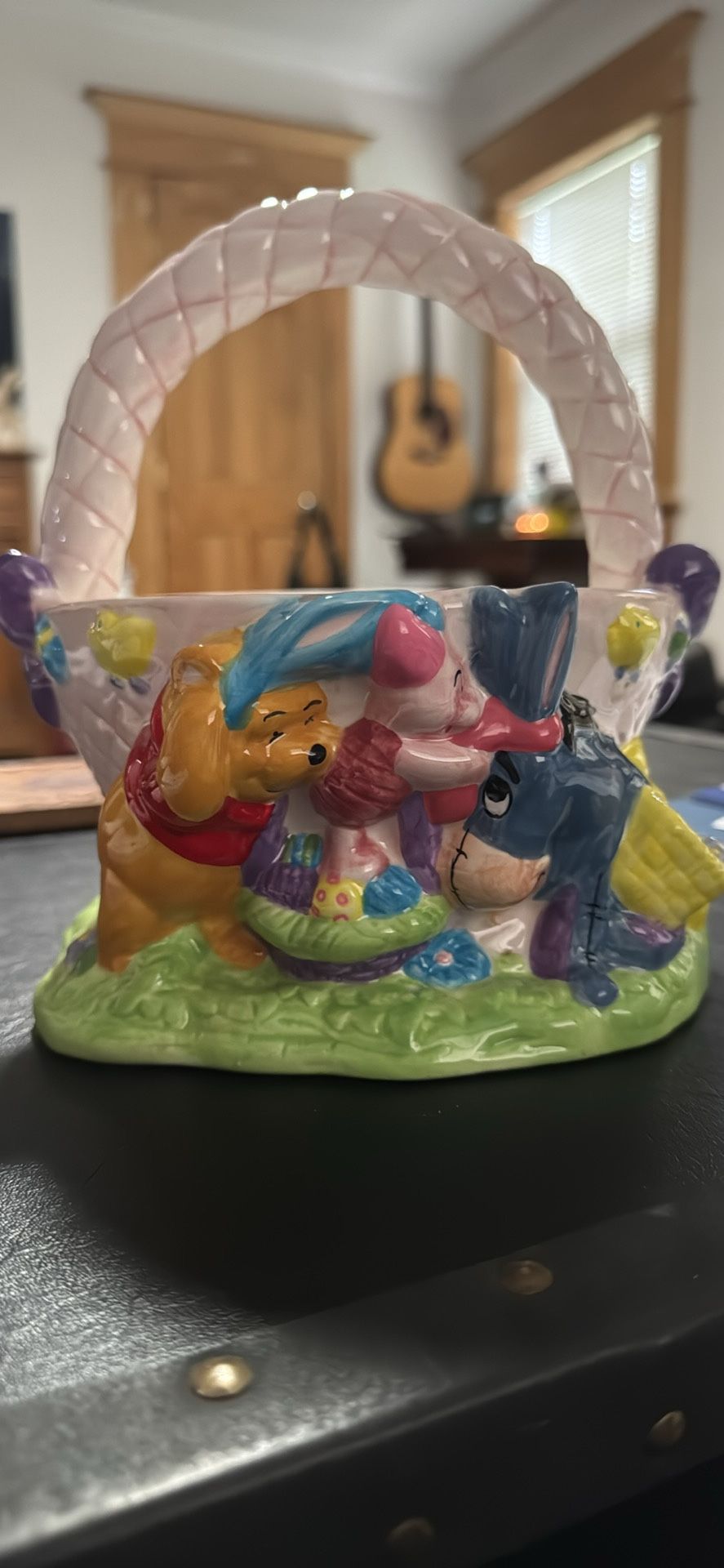 Disney Winnie The Pooh And Friends Ceramic Basket