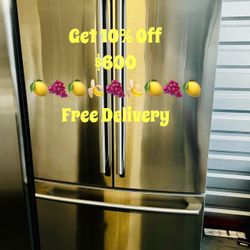 Refrigerator Electrolux 22.2 ft.³ French Door Bottom Freezer Stainless Counter Depth Free Delivery