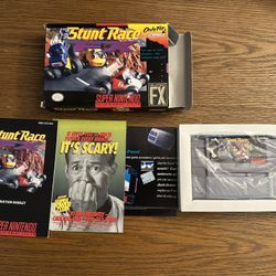 Stunt Race FX SNES Super Nintendo Complete CIB Authentic Tested