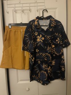 Men’s Shirt And Short Set