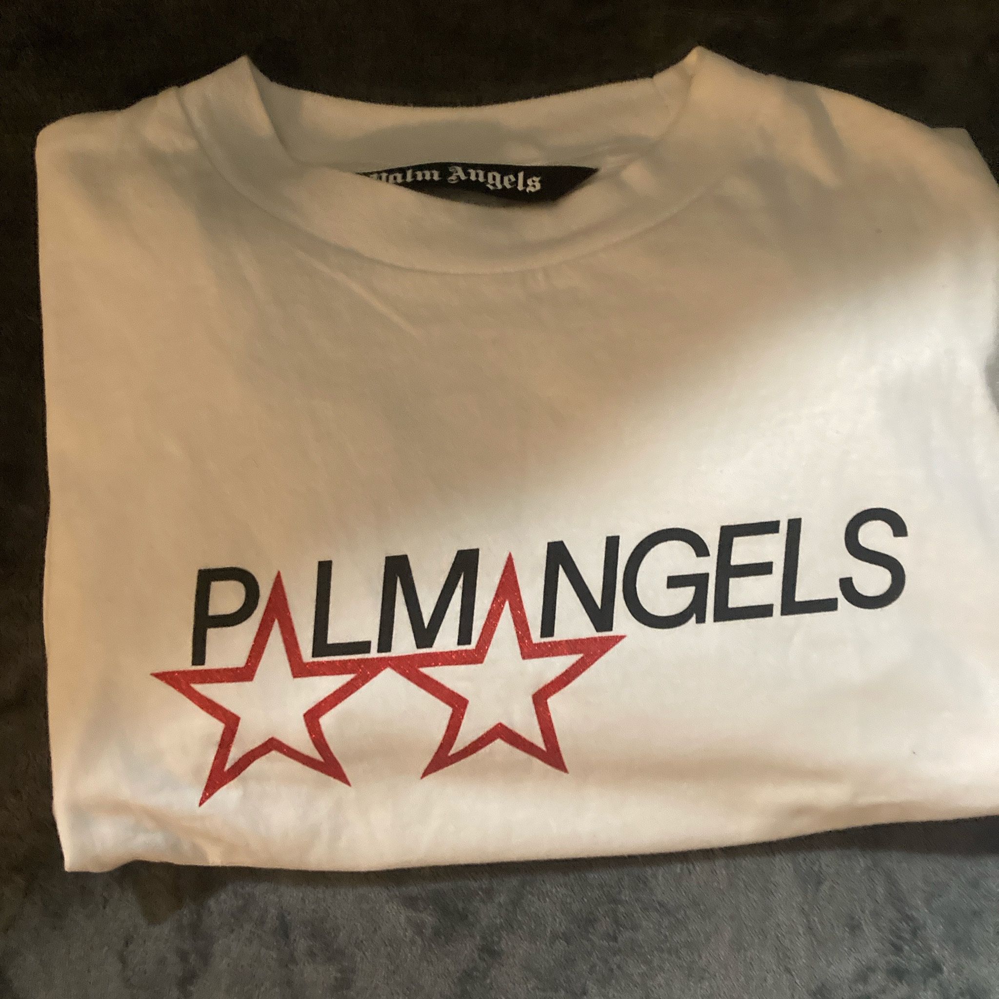 White And Red Palm Angle Shirt