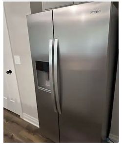 Whirlpool - 36 in. Wide 29 cu. ft. Side-by-Side Refrigerator with TruCool System - Fingerprint-Resistant Stainless Finish