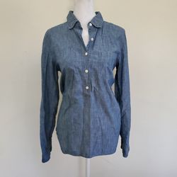 J Crew Women's Denim Blouse