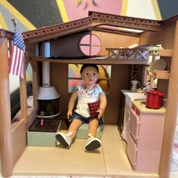 Our Generation 18” Doll With A lot Of Accessories