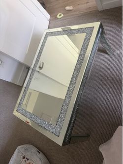 Mirrored Crushed Diamond Coffee Table