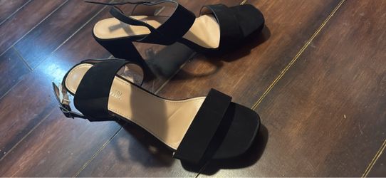 Black Platform Wedge Sandals
