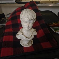Vintage Universal Statuary Corp Chicago 22 S745B Boy Bust Statue 1962.