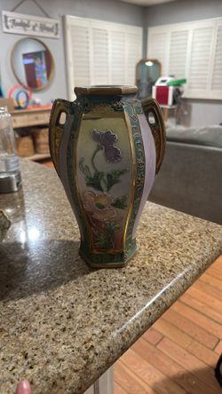 Nippon porcelain vase