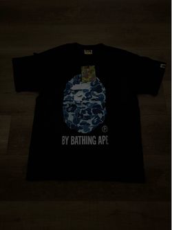 Size-medium blue bape shirt logo