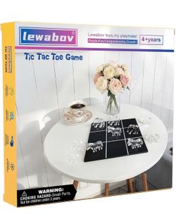 Acrylic Tic Tac Toe Board Game - Modern Coffee Table Decor