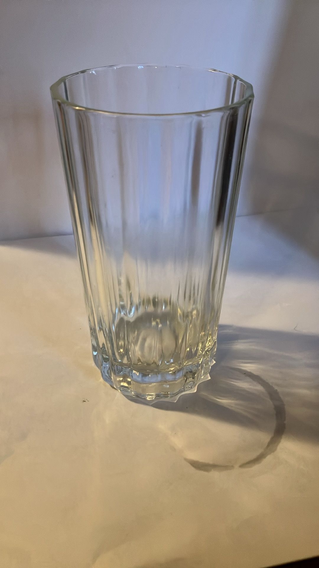 Vintage Pasabahce Ribbed Glass Tumbler