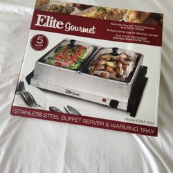 Elite Gourmet Buffet Server & Tray