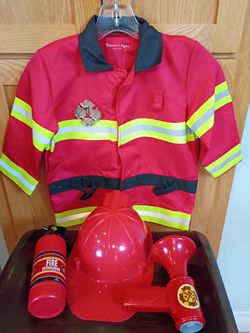 Kids fire chief jacket with accessories