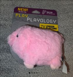Playology Plush Pig Dog Toy Bacon Scented