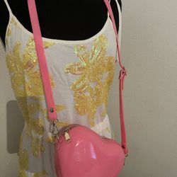 Pink Heart Crossbag
