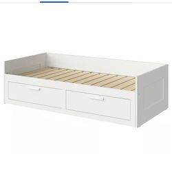 IKEA BRIMNES Daybed w/ 2 Drawers (White, Twin) no mattress