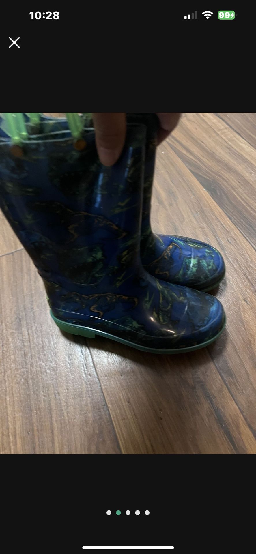 Kids Rain Boots Light Up