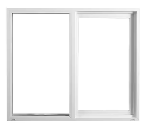 Select Series White Vinyl Left-Hand Sliding Window with HPSC Glass, Screen Included