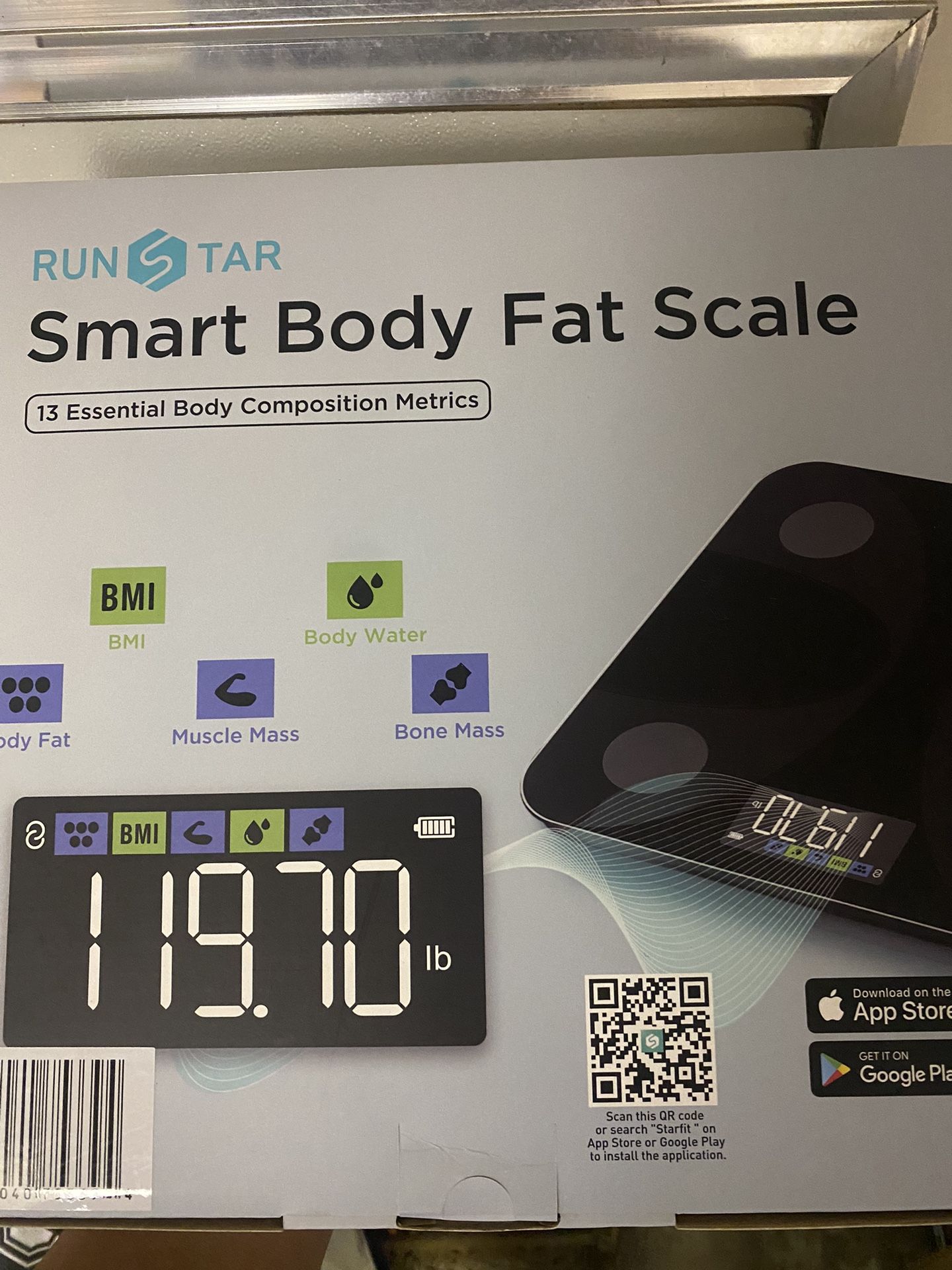 Scale for Body Weight and Fat Percentage, Ultra-Precision Digital Accurate Bathroom Smart Scale with Large Display,13 Body Composition Analyzer Sync A