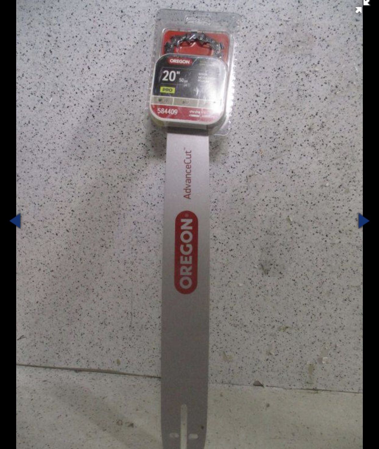 OREGON 20 in. Chainsaw Bar and E70 Chain, Fits Echo, Poulan and ...
