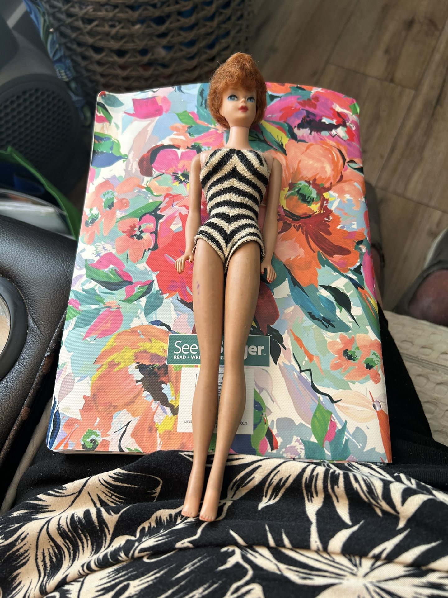 1959 Original Bobble Red Head Barbie