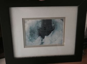 Framed lighthouse sea tower picture