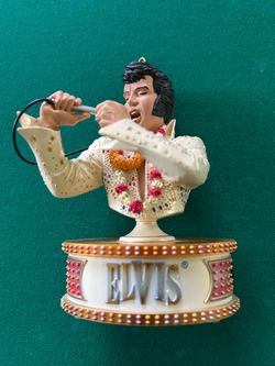 Elvis The American Eagle Jumpsuit Musical Ornament