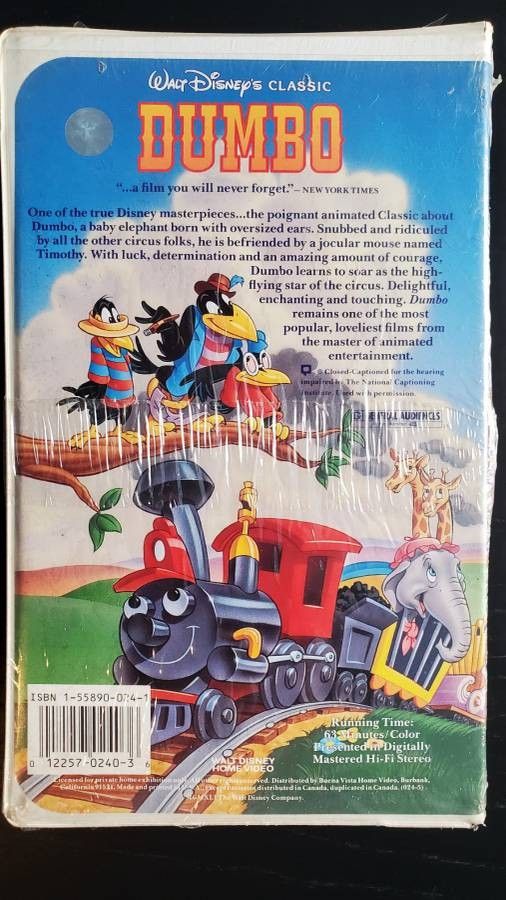 Dumbo 1991 Vhs