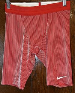 Nike Pro Elite 1/2 Tights Red White Made In USA Men’s Size Medium AO8152-XXX New 