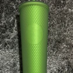 Starbucks/Disneyland Oogie Boogie Matte Neon Green Studded Textured Tumbler 
