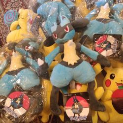Brand New Japanese Pokemon Center Lucario Plushies $20 Each