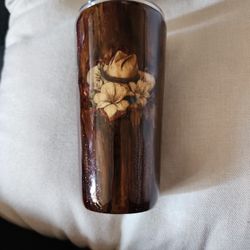 Cowgirl Hat W/flowers Tumbler 